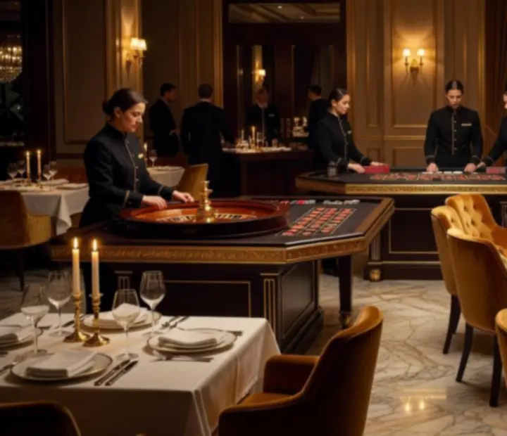 Table de jeu et dressage gastronomique Signature Royale